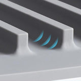 Maxbell Hot Pad Self Draining Tray for Hot Dishes Hot Pots and Pans Kitchen Worktops Gray
