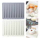 Maxbell Hot Pad Self Draining Tray for Hot Dishes Hot Pots and Pans Kitchen Worktops Gray