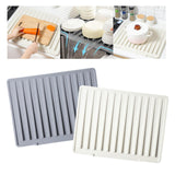 Maxbell Hot Pad Self Draining Tray for Hot Dishes Hot Pots and Pans Kitchen Worktops Gray