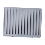 Maxbell Hot Pad Self Draining Tray for Hot Dishes Hot Pots and Pans Kitchen Worktops Gray