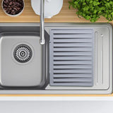 Maxbell Hot Pad Self Draining Tray for Hot Dishes Hot Pots and Pans Kitchen Worktops Gray