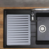 Maxbell Hot Pad Self Draining Tray for Hot Dishes Hot Pots and Pans Kitchen Worktops Gray