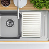 Maxbell Hot Pad Self Draining Tray for Hot Dishes Hot Pots and Pans Kitchen Worktops Beige