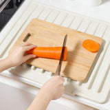 Maxbell Hot Pad Self Draining Tray for Hot Dishes Hot Pots and Pans Kitchen Worktops Beige