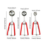 Maxbell 3x Ice Cream Scooper Modern Heavy Duty Kitchen Gadget Cookie Scoop