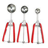Maxbell 3x Ice Cream Scooper Modern Heavy Duty Kitchen Gadget Cookie Scoop