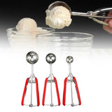 Maxbell 3x Ice Cream Scooper Modern Heavy Duty Kitchen Gadget Cookie Scoop