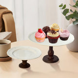 Maxbell Cake Stand Portable Pastry Serving Tray for Dining Room Countertop Household 20.5x20.5x9 cm