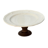 Maxbell Cake Stand Portable Pastry Serving Tray for Dining Room Countertop Household 20.5x20.5x9 cm