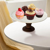 Maxbell Cake Stand Portable Pastry Serving Tray for Dining Room Countertop Household 20.5x20.5x9 cm