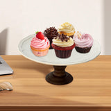 Maxbell Cake Stand Portable Pastry Serving Tray for Dining Room Countertop Household 20.5x20.5x9 cm