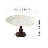 Maxbell Cake Stand Portable Pastry Serving Tray for Dining Room Countertop Household 27x27x15 cm