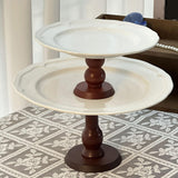 Maxbell Cake Stand Portable Pastry Serving Tray for Dining Room Countertop Household 27x27x15 cm