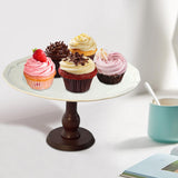 Maxbell Cake Stand Portable Pastry Serving Tray for Dining Room Countertop Household 27x27x15 cm
