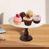 Maxbell Cake Stand Portable Pastry Serving Tray for Dining Room Countertop Household 27x27x15 cm