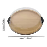 Maxbell Bamboo Serving Tray Large Decor with 5 Compartments for Fruit Coffee Wedding without Compartments