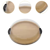 Maxbell Bamboo Serving Tray Large Decor with 5 Compartments for Fruit Coffee Wedding without Compartments