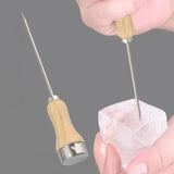 Maxbell Ice Pick 24cm Long Nonslip DIY Craft Single Fork for Home Bartenders Camping