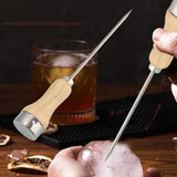 Maxbell Ice Pick 24cm Long Nonslip DIY Craft Single Fork for Home Bartenders Camping