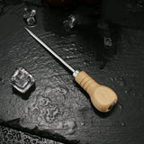 Maxbell Ice Pick Craft Versatile DIY with Wooden Handle for Chiseling Picnic Camping