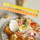 Maxbell 2x Egg Cutters for Hard Boiled Eggs Easy to Clean Cut Flower Shaper for Home