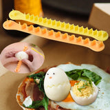 Maxbell 2x Egg Cutters for Hard Boiled Eggs Easy to Clean Cut Flower Shaper for Home