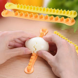 Maxbell 2x Egg Cutters for Hard Boiled Eggs Easy to Clean Cut Flower Shaper for Home