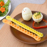 Maxbell 2x Egg Cutters for Hard Boiled Eggs Easy to Clean Cut Flower Shaper for Home