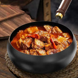 Maxbell Iron Wok 11inch Cooking Pot for Gas Wok Pan for Household Kitchen Restaurant