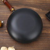 Maxbell Iron Wok 11inch Cooking Pot for Gas Wok Pan for Household Kitchen Restaurant