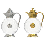Maxbell Glass Pitcher Arabic Glass Carafe Milk Beverage Housewarming Beach Water Jug Gold