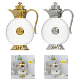 Maxbell Glass Pitcher Arabic Glass Carafe Milk Beverage Housewarming Beach Water Jug Gold