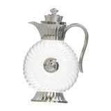 Maxbell Glass Pitcher Arabic Glass Carafe Milk Beverage Housewarming Beach Water Jug Argent