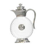 Maxbell Glass Pitcher Arabic Glass Carafe Milk Beverage Housewarming Beach Water Jug Argent