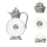 Maxbell Glass Pitcher Arabic Glass Carafe Milk Beverage Housewarming Beach Water Jug Argent