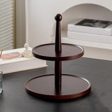 Maxbell Cupcake Stand Decorative Fruit Plate for Birthday Baby Shower Tea Party 2 Tiers Dark Brown