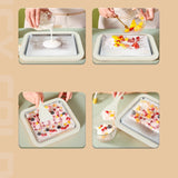 Maxbell Ice Cream Roll Maker DIY Smoothies for Gatherings Hands on Activities Family Creamy White