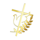 Maxbell Dove Cross Cake Topper Cake Decoration for Wedding Celebration Birthday Style A