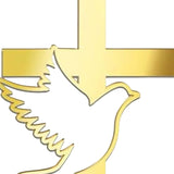 Maxbell Dove Cross Cake Topper Cake Decoration for Wedding Celebration Birthday Style B