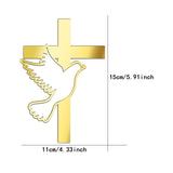 Maxbell Dove Cross Cake Topper Cake Decoration for Wedding Celebration Birthday Style B