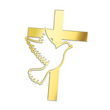 Maxbell Dove Cross Cake Topper Cake Decoration for Wedding Celebration Birthday Style B
