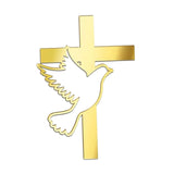 Maxbell Dove Cross Cake Topper Cake Decoration for Wedding Celebration Birthday Style B
