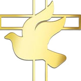 Maxbell Dove Cross Cake Topper Cake Decoration for Wedding Celebration Birthday Style C