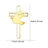 Maxbell Dove Cross Cake Topper Cake Decoration for Wedding Celebration Birthday Style C