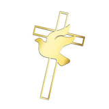 Maxbell Dove Cross Cake Topper Cake Decoration for Wedding Celebration Birthday Style C