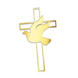 Maxbell Dove Cross Cake Topper Cake Decoration for Wedding Celebration Birthday Style C