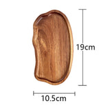 Maxbell Wooden Serving Tray Dinner Tray Wood Dessert Plate for Snacks Drinks Cupcake S