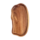 Maxbell Wooden Serving Tray Dinner Tray Wood Dessert Plate for Snacks Drinks Cupcake S
