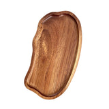 Maxbell Wooden Serving Tray Dinner Tray Wood Dessert Plate for Snacks Drinks Cupcake S