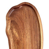 Maxbell Wooden Serving Tray Dinner Tray Wood Dessert Plate for Snacks Drinks Cupcake S